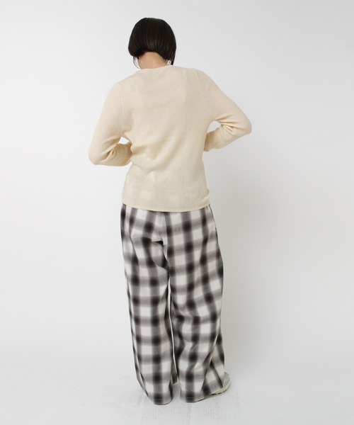 RNA-N（アールエヌエーエヌ）の「R4386 オンブレーチェックバギーパンツ（その他パンツ・レディース・ブラック/オフホワイト/ブラウン・FREE）」の17枚目の写真