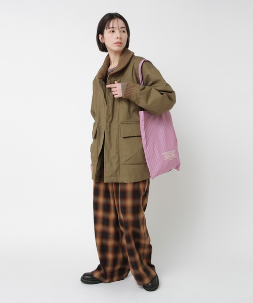 RNA-N（アールエヌエーエヌ）の「R4386 オンブレーチェックバギーパンツ（その他パンツ・レディース・ブラック/オフホワイト/ブラウン・FREE）」の22枚目の写真