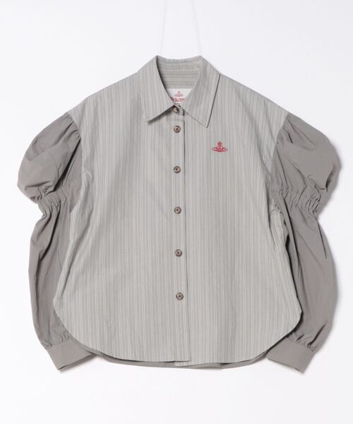 ｺｯﾄﾝﾅｲﾛﾝﾐｯｸｽｴｲﾘｱﾝｽﾘｰﾌﾞｼｬﾂ（シャツ/ブラウス）｜Vivienne Westwood