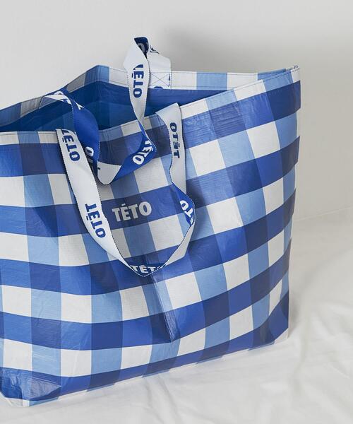 SMELLY(スメリー)の「TETO REUSABLE BAG L(トートバッグ・レディース・ブルー系その他・-)」の2枚目の写真