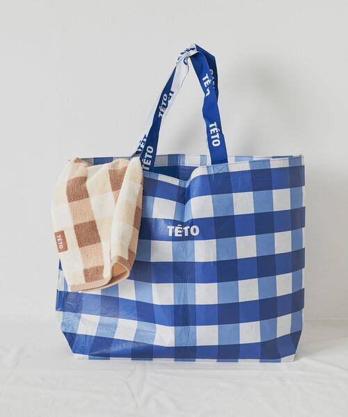 SMELLY(スメリー)の「TETO REUSABLE BAG L(トートバッグ・レディース・ブルー系その他・-)」の3枚目の写真