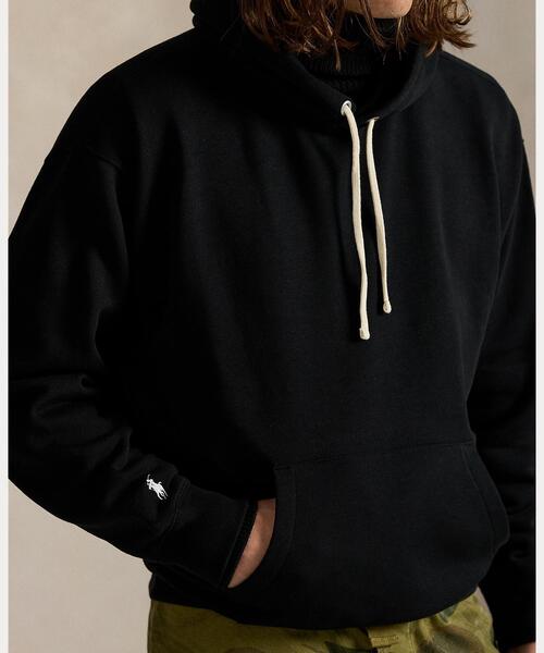 POLO RALPH LAUREN（ポロ ラルフ ローレン）の「ビッグ フィット フリース フーディ（パーカー・メンズ・ブラック系1・M/L/XXL/XS/XL/S）」の4枚目の写真