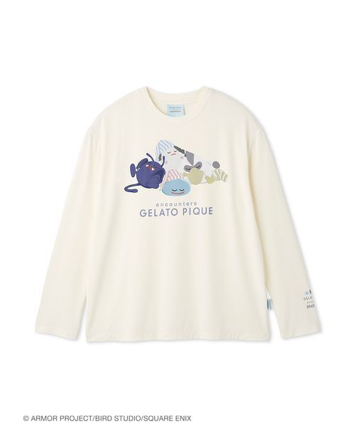 gelato pique(ジェラートピケ)の「【ドラゴンクエスト】【メンズ】スリーピングモンスターワンポイントロンT(ルームウェア/パジャマ・メンズ・クリーム/ネイビー・M/L)」の11枚目の写真
