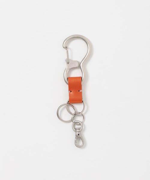 URBAN RESEARCH DOORS（アーバンリサーチドアーズ）の「コンビレザーカラビナキーリング（その他小物・メンズ・ブラウン/オレンジ/ブラック・-）」の3枚目の写真