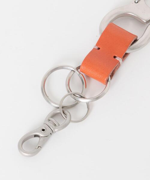 URBAN RESEARCH DOORS（アーバンリサーチドアーズ）の「コンビレザーカラビナキーリング（その他小物・メンズ・ブラウン/オレンジ/ブラック・-）」の5枚目の写真