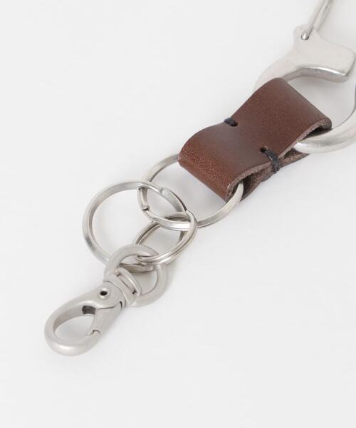 URBAN RESEARCH DOORS（アーバンリサーチドアーズ）の「コンビレザーカラビナキーリング（その他小物・メンズ・ブラウン/オレンジ/ブラック・-）」の11枚目の写真