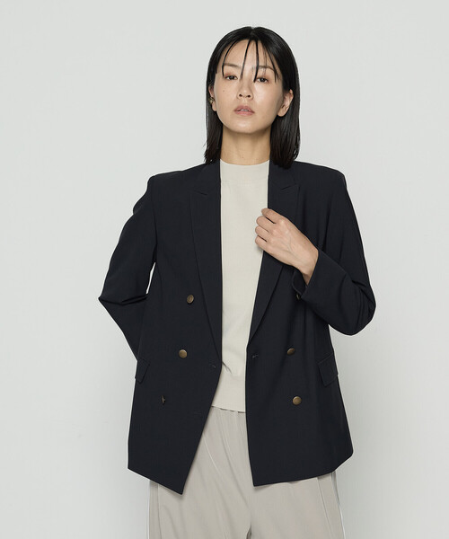 COMME CA（コムサ）の「T/W 2WAYストレッチ ジャケット（テーラードジャケット・レディース・ネイビー・11号/9号）」の19枚目の写真
