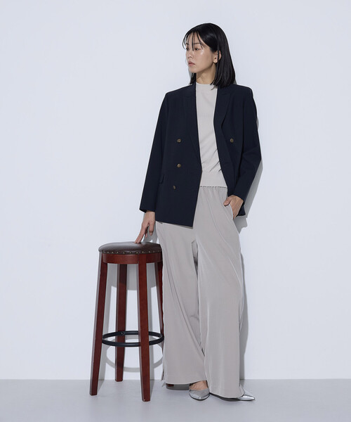 COMME CA（コムサ）の「T/W 2WAYストレッチ ジャケット（テーラードジャケット・レディース・ネイビー・11号/9号）」の3枚目の写真