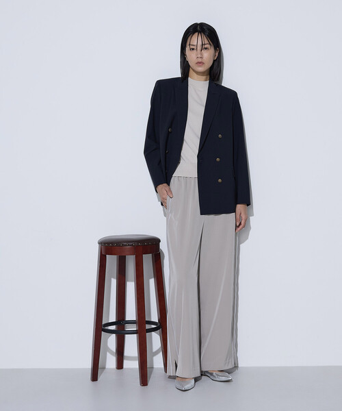 COMME CA（コムサ）の「T/W 2WAYストレッチ ジャケット（テーラードジャケット・レディース・ネイビー・11号/9号）」の4枚目の写真