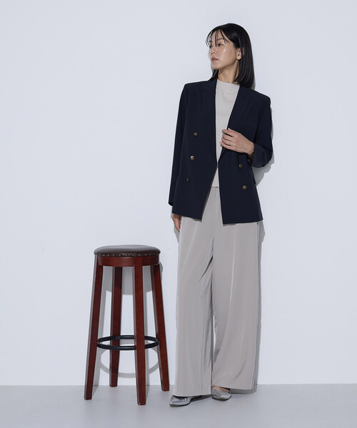 COMME CA（コムサ）の「T/W 2WAYストレッチ ジャケット（テーラードジャケット・レディース・ネイビー・11号/9号）」の6枚目の写真