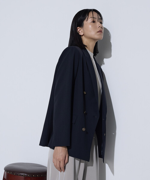 COMME CA（コムサ）の「T/W 2WAYストレッチ ジャケット（テーラードジャケット・レディース・ネイビー・11号/9号）」の13枚目の写真