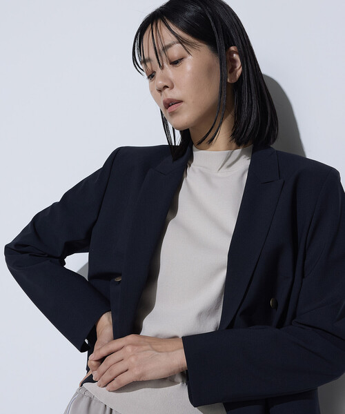 COMME CA（コムサ）の「T/W 2WAYストレッチ ジャケット（テーラードジャケット・レディース・ネイビー・11号/9号）」の15枚目の写真