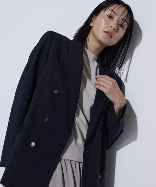 COMME CA（コムサ）の「T/W 2WAYストレッチ ジャケット（テーラードジャケット・レディース・ネイビー・11号/9号）」の16枚目の写真