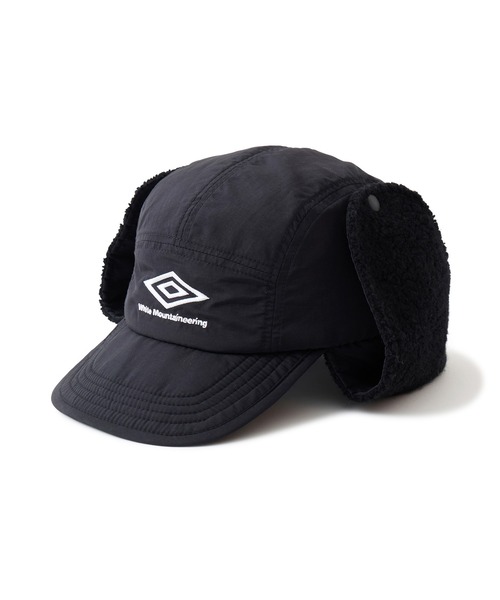 WHITE MOUNTAINEERING(ホワイトマウンテニアリング)の「White Mountaineering/ホワイトマウンテニアリング×UMBRO/アンブロ ボア フライトキャップ(キャップ・メンズ・ブラック・FREE)」の4枚目の写真
