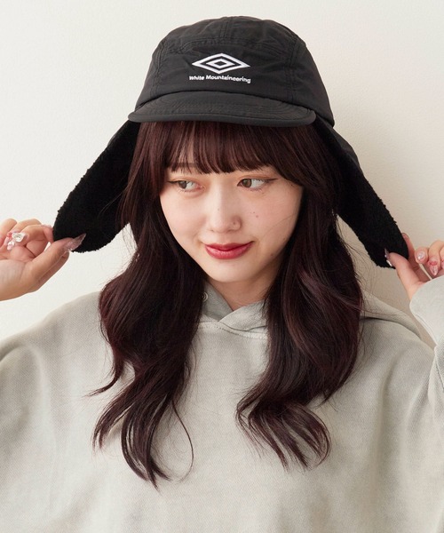 WHITE MOUNTAINEERING(ホワイトマウンテニアリング)の「White Mountaineering/ホワイトマウンテニアリング×UMBRO/アンブロ ボア フライトキャップ(キャップ・メンズ・ブラック・FREE)」の13枚目の写真