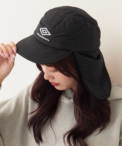 WHITE MOUNTAINEERING(ホワイトマウンテニアリング)の「White Mountaineering/ホワイトマウンテニアリング×UMBRO/アンブロ ボア フライトキャップ(キャップ・メンズ・ブラック・FREE)」の16枚目の写真