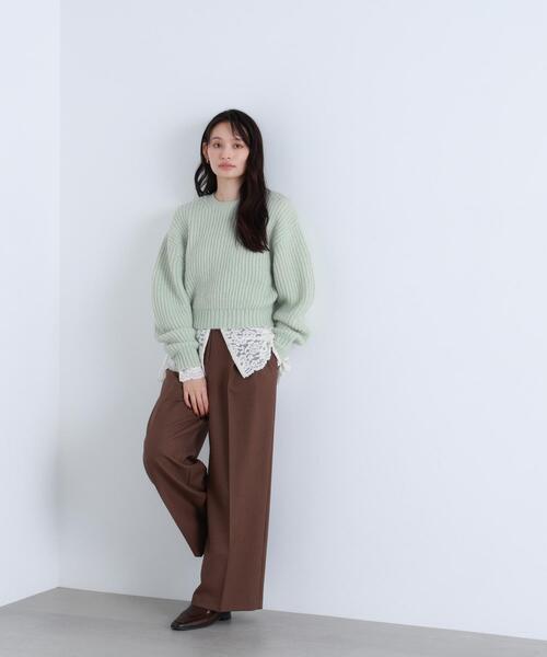 NATURAL BEAUTY BASIC（ナチュラルビューティーベーシック）の「◇【BLANC】レースブラウス（シャツ/ブラウス・レディース・オフホワイト/ブラウン・FREE）」の10枚目の写真