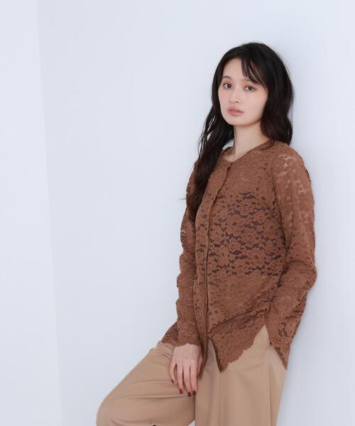 NATURAL BEAUTY BASIC（ナチュラルビューティーベーシック）の「◇【BLANC】レースブラウス（シャツ/ブラウス・レディース・オフホワイト/ブラウン・FREE）」の16枚目の写真