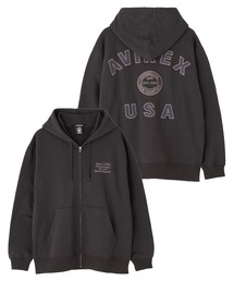 ej25 AVIREX グレー パーカー ビッグロゴ メンズL相当 ej25 AVIREX グレー パーカー ビッグロゴ メンズL相当 ej25