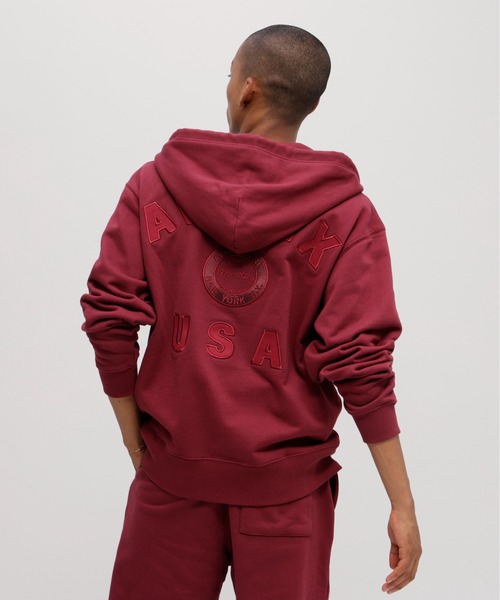 AVIREX（アヴィレックス）の「AVIREX 50th VARSITY PARKA / 50周年 バーシティー パーカー / アヴィレックス（パーカー・メンズ・チャコール/オフホワイト/エンジ・XX-LARGE/LARGE/MEDIUM/X-LARGE）」の14枚目の写真