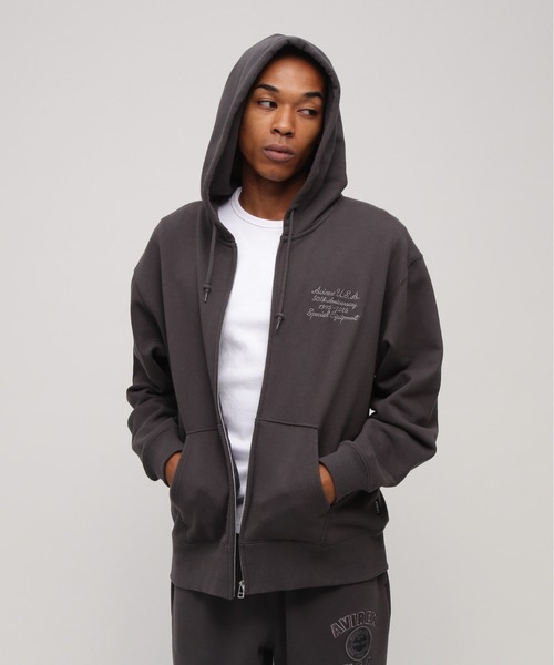 AVIREX（アヴィレックス）の「AVIREX 50th VARSITY PARKA / 50周年 バーシティー パーカー / アヴィレックス（パーカー・メンズ・チャコール/オフホワイト/エンジ・XX-LARGE/LARGE/MEDIUM/X-LARGE）」の20枚目の写真