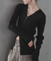 feepur（フェピュール）の「【ハンドウォッシャブル】リブニットVカーディガン（カーディガン/ボレロ）」