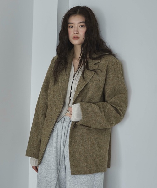 feepur（フェピュール）の「【ハンドウォッシャブル】リブニットVカーディガン（カーディガン/ボレロ・レディース・アイボリー/ブラック/グレー/チャコールグレー/ブラウン・MEDIUM）」の18枚目の写真