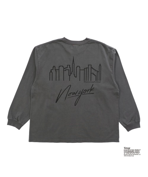 Manhattan Portage（マンハッタンポーテージ）の「L/S Print T-Shirt PEANUTS（Tシャツ/カットソー・メンズ・アイボリー/ターコイズブルー/チャコールグレー・SMALL/MEDIUM/LARGE/X-LARGE）」の10枚目の写真