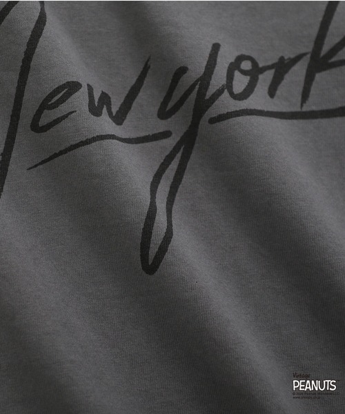 Manhattan Portage（マンハッタンポーテージ）の「L/S Print T-Shirt PEANUTS（Tシャツ/カットソー・メンズ・アイボリー/ターコイズブルー/チャコールグレー・SMALL/MEDIUM/LARGE/X-LARGE）」の14枚目の写真