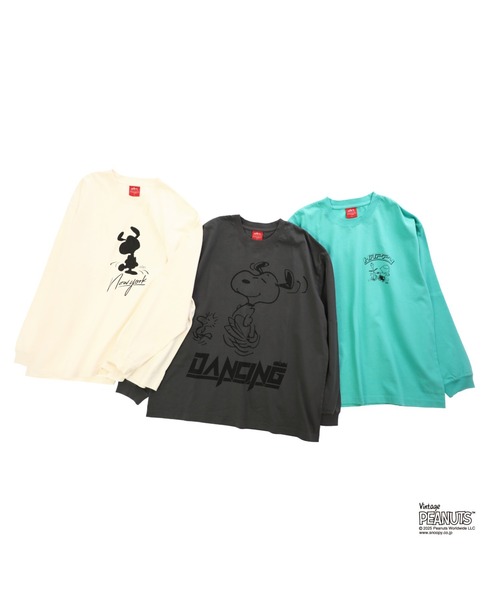 Manhattan Portage（マンハッタンポーテージ）の「L/S Print T-Shirt PEANUTS（Tシャツ/カットソー・メンズ・アイボリー/ターコイズブルー/チャコールグレー・SMALL/MEDIUM/LARGE/X-LARGE）」の15枚目の写真