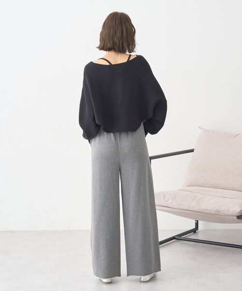 earth music&ecology（アースミュージックアンドエコロジー）の「センターシームタックスウェットパンツ（スウェットパンツ・レディース・チャコールグレー/ブラウン/ホワイト系その他・FREE）」の19枚目の写真