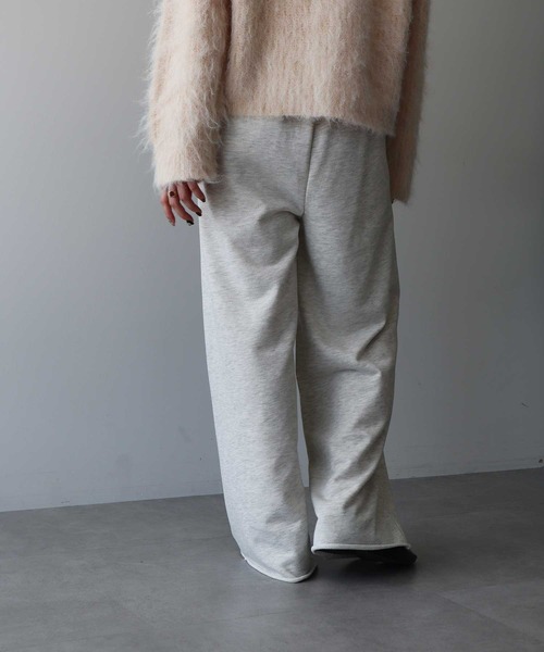 earth music&ecology（アースミュージックアンドエコロジー）の「センターシームタックスウェットパンツ（スウェットパンツ・レディース・チャコールグレー/ブラウン/ホワイト系その他・FREE）」の15枚目の写真