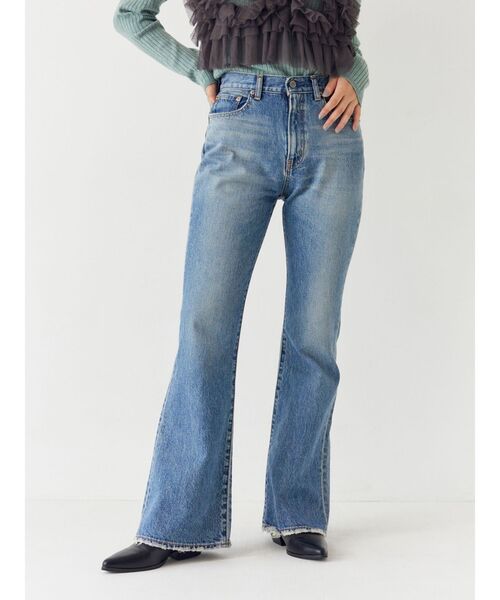 Ungrid（アングリッド）の「ハイウエストフレアデニム（デニムパンツ・レディース・ブルー・24inch/25inch/26inch）」の2枚目の写真