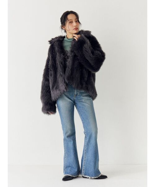 Ungrid（アングリッド）の「ハイウエストフレアデニム（デニムパンツ・レディース・ブルー・24inch/25inch/26inch）」の20枚目の写真