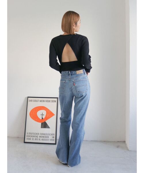 Ungrid（アングリッド）の「ハイウエストフレアデニム（デニムパンツ・レディース・ブルー・24inch/25inch/26inch）」の19枚目の写真