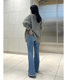 Ungrid | ハイウエストフレアデニム(デニムパンツ)
