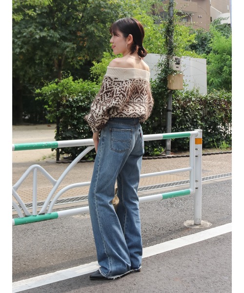 Ungrid（アングリッド）の「ハイウエストフレアデニム（デニムパンツ・レディース・ブルー・24inch/25inch/26inch）」の21枚目の写真