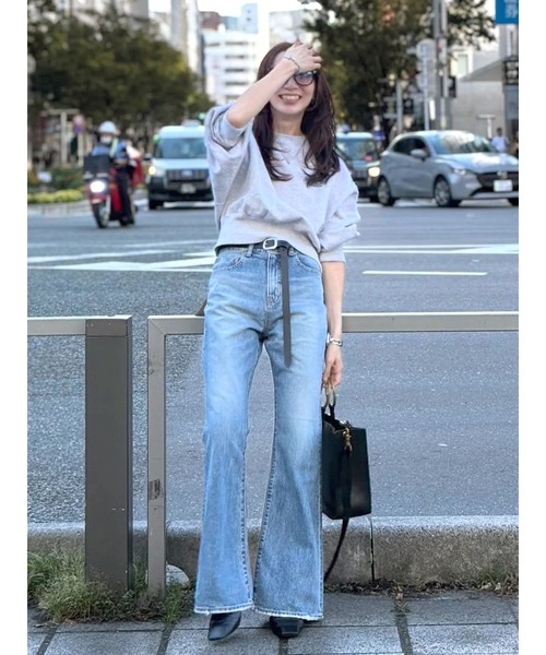 Ungrid（アングリッド）の「ハイウエストフレアデニム（デニムパンツ・レディース・ブルー・24inch/25inch/26inch）」の22枚目の写真