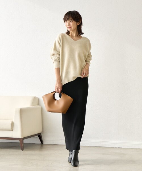 RIVE DROITE(リヴドロワ)の「【リバイバル/新色追加】バスケットバッグ(ハンドバッグ・レディース・ブラック/アイボリー/キャメル・FREE)」の5枚目の写真