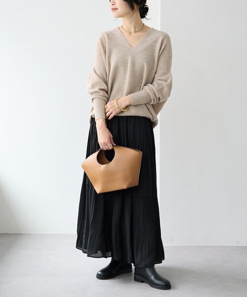 RIVE DROITE(リヴドロワ)の「【リバイバル/新色追加】バスケットバッグ(ハンドバッグ・レディース・ブラック/アイボリー/キャメル・FREE)」の8枚目の写真