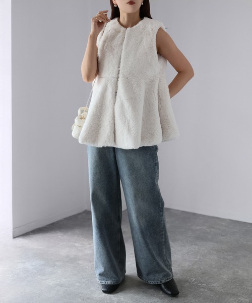 セール】ペプラムファーベスト（ベスト）｜Riberry（リベリー）の