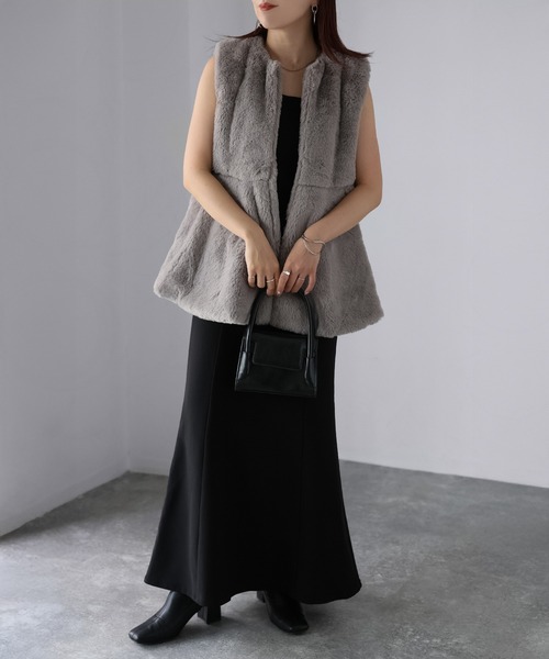 セール】ペプラムファーベスト（ベスト）｜Riberry（リベリー）の