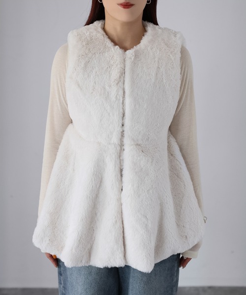 セール】ペプラムファーベスト（ベスト）｜Riberry（リベリー）の