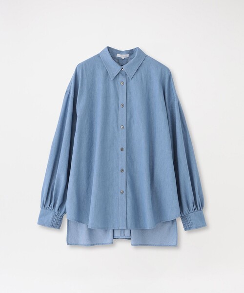 LOVELESS(ラブレス)の「デニムバックギャザーブラウス(シャツ/ブラウス・レディース・ブルー系その他7/ブルー系その他2・36)」の5枚目の写真