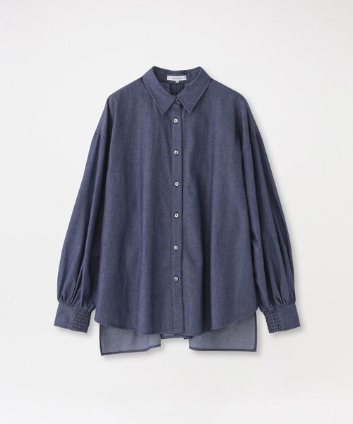 LOVELESS(ラブレス)の「デニムバックギャザーブラウス(シャツ/ブラウス・レディース・ブルー系その他7/ブルー系その他2・36)」の6枚目の写真