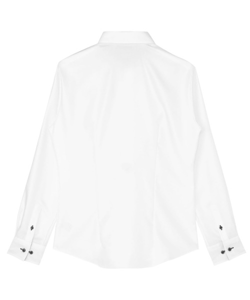 TOKYO SHIRTS（トウキョウシャツ）の「形態安定ノンアイロン レギュラー 長袖ビジネスワイシャツ（ビジネスシャツ・レディース・ホワイト・S/M/L/LL/XL）」の2枚目の写真