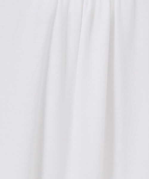 index(インデックス)の「シャーリングデザイントップス【洗濯機OK/吸湿発熱】(Tシャツ/カットソー・レディース・ブラック/サックスブルー/オフホワイト/チャコールグレー・36/38/40/42)」の8枚目の写真