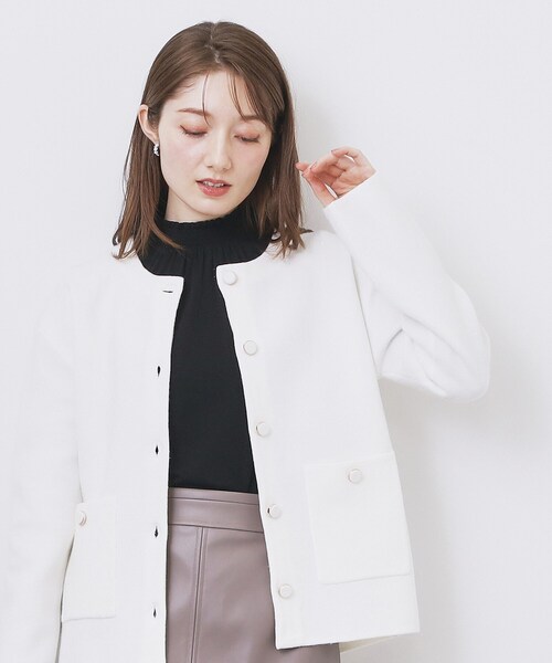 シャーリングデザイントップス【洗濯機OK/吸湿発熱】（Tシャツ