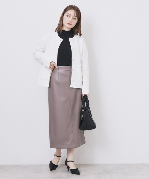 シャーリングデザイントップス【洗濯機OK/吸湿発熱】（Tシャツ