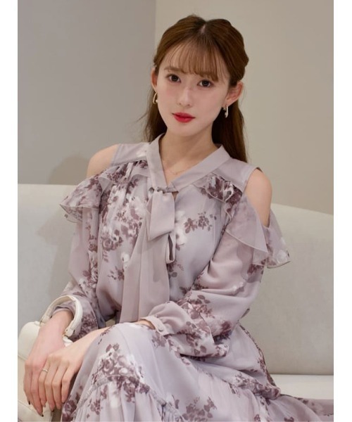 Isaline Bow-Tie Floral Blouse